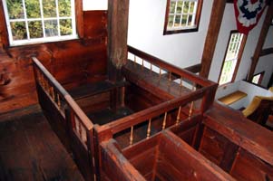 Pew in Balcony, Fremont Meetinghouse