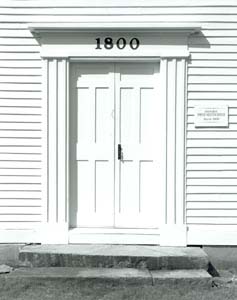 Door, Fremont Meetinghouse