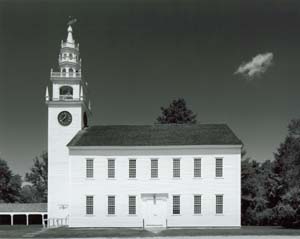 Jaffrey NH Meetinghouse and Cloud