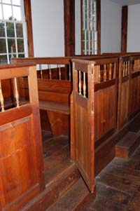 Pew Door, Fremont Meetinghouse