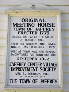 Jaffrey sign